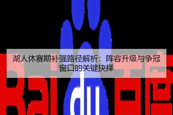 湖人休赛期补强路径解析：阵容升级与争冠窗口的关键抉择
